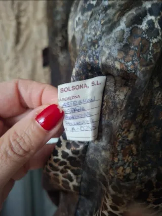 Abrigo de astracán talla M