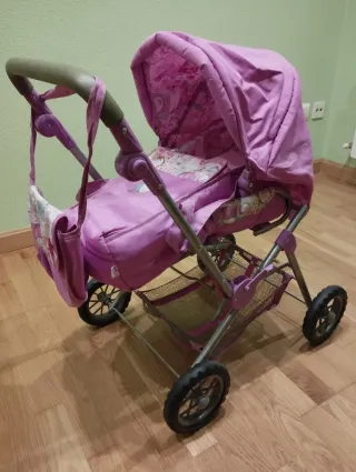 Cochecito Muñecas BabyBorn Rosa