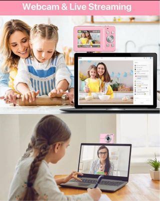 NUEVA Cámara Digital Rosa 44MP HD 1080P