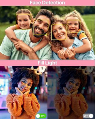 NUEVA Cámara Digital Rosa 44MP HD 1080P