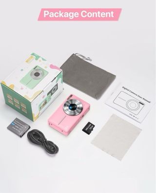 NUEVA Cámara Digital Rosa 44MP HD 1080P