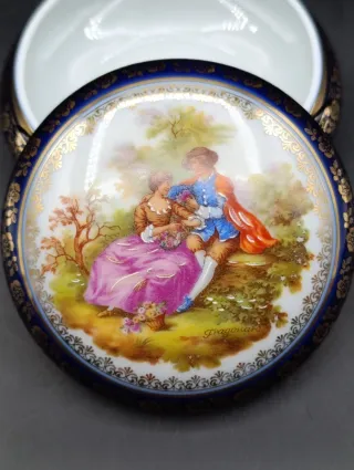 Caja porcelana Limoges Fragonard