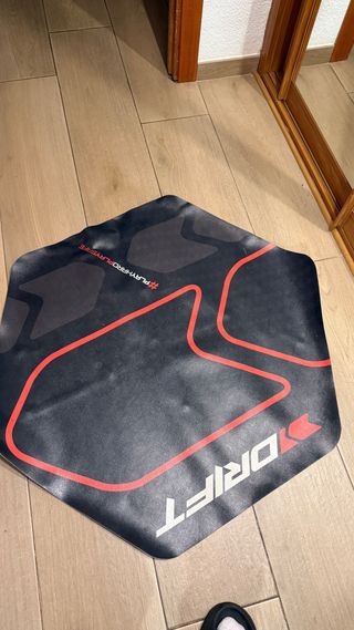 Alfombra Gaming Drift Hexagonal Roja y Negra