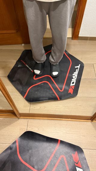 Alfombra Gaming Drift Hexagonal Roja y Negra