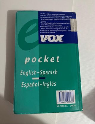 Diccionario Español - Inglés De bolsillo