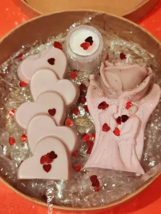 Velas artesanales corazón y figura
