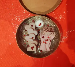 Velas artesanales corazón y figura