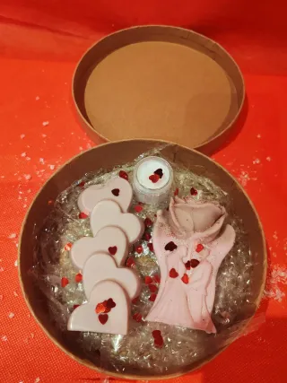 Velas artesanales corazón y figura