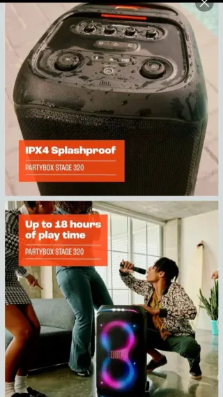 Altavoz JBL Grande Negro y Verde