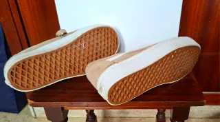 Zapatillas 37 Vans Ward Platform Piel Beige