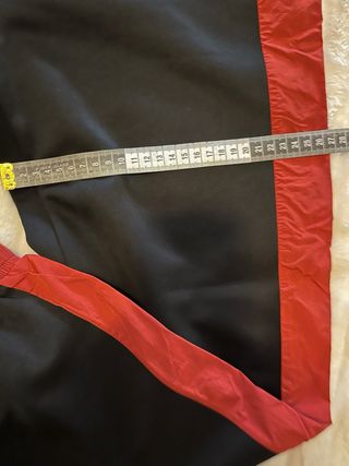 Pantalón Zara Mujer Talla M Negro Rojo