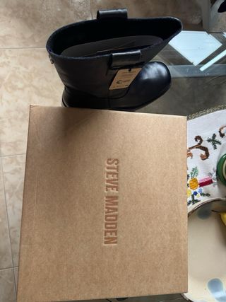 Botas Steve Madden Piel Negras