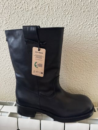 Botas Steve Madden Piel Negras