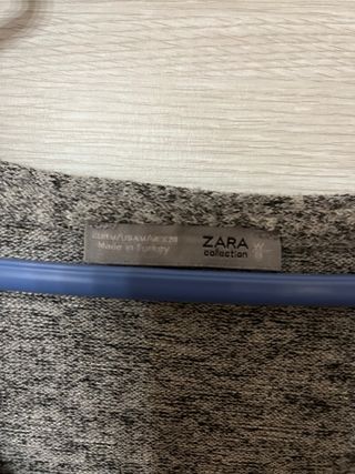 Jersey Zara gris con encaje