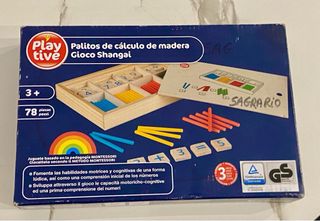 Juego cálculo palitos madera Play Tive