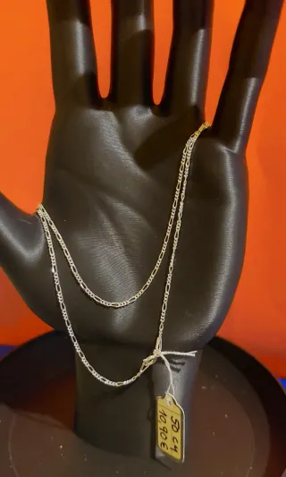 Cadena de Plata de Ley de 50cm