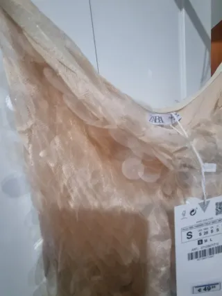 Vestito Zara paillettes oro S