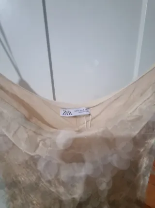 Vestito Zara paillettes oro S