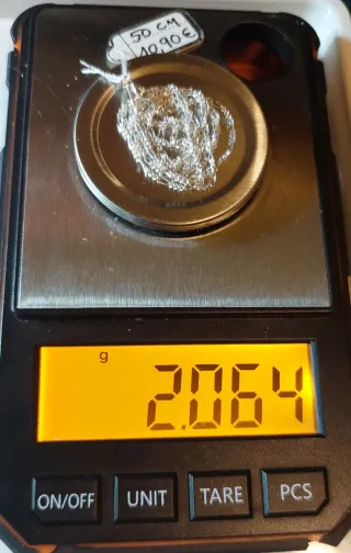 Cadena de Plata de Ley de 50cm