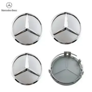 TAPACUBOS CENTRO RUEDA BUJE LLANTA MERCEDES 75MM