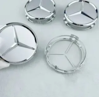 TAPACUBOS CENTRO RUEDA BUJE LLANTA MERCEDES 75MM