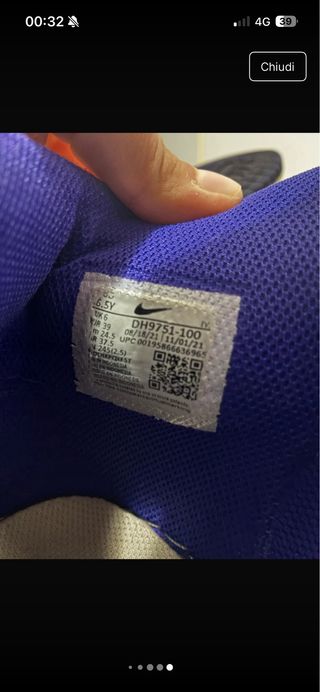 Scarpe Nike Dunk High viola/Bianco