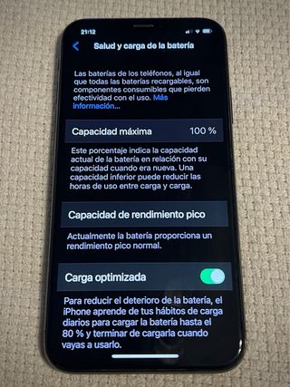 iPhone X come nuovo in scatola, batteria al 100%