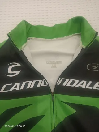 Chaqueta Ciclismo Cannondale Verde Negra.