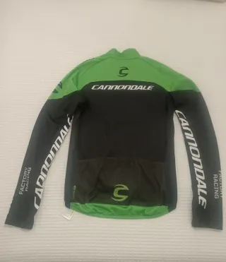 Chaqueta Ciclismo Cannondale Verde Negra.