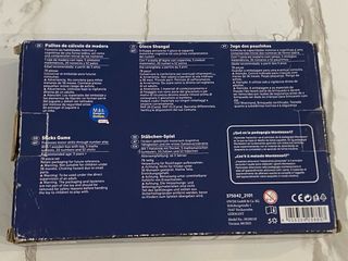 Juego de letras de madera con tarjetas