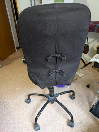 Silla de escritorio giratoria negra