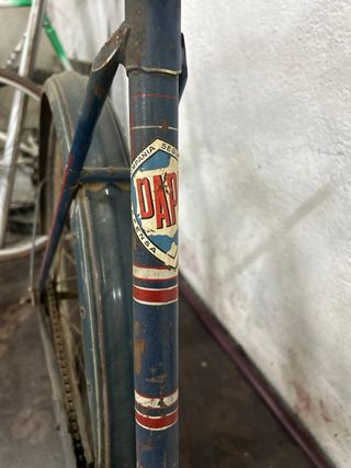 Bicicleta Antigua Varillas Azul