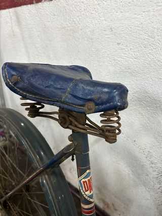 Bicicleta Antigua Varillas Azul