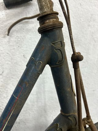 Bicicleta Antigua Varillas Azul