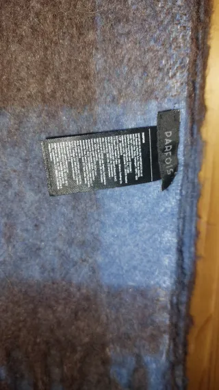 Bufanda Parfois cuadros azul y marrón