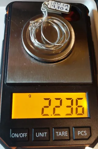 Cadena de Plata de Ley de 50cm