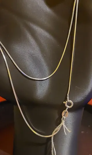 Cadena de Plata de Ley de 50cm