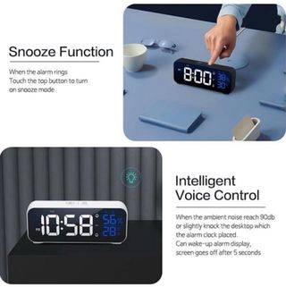 NUEVO Despertador Digital LED Negro