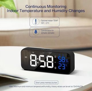 NUEVO Despertador Digital LED Negro