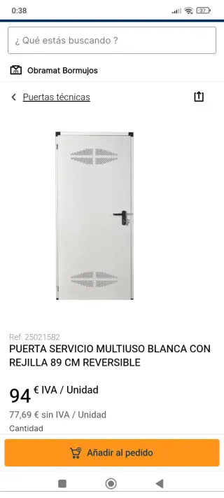 Puerta Multiusos Blanca