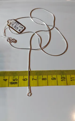 Cadena de Plata de Ley de 50cm