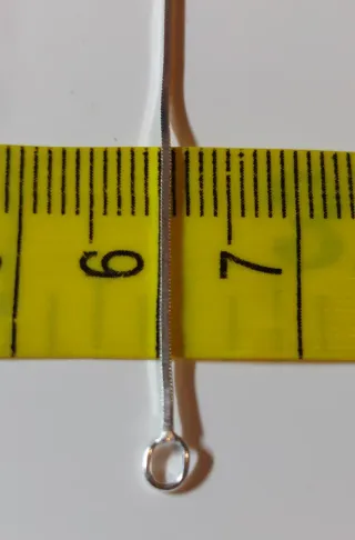 Cadena de Plata de Ley de 50cm