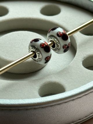 Pandora Charm Minnie Mouse Rojo Blanco