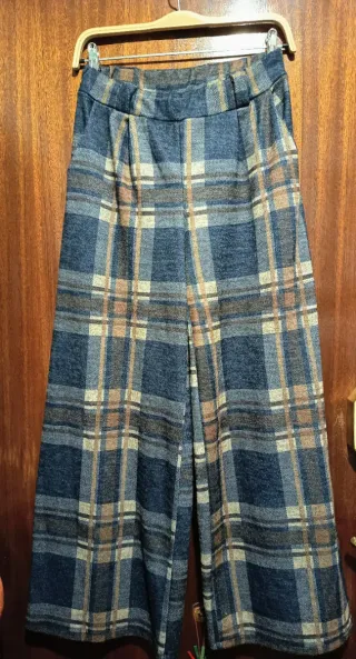 Pantalón Ancho Cuadros Kuk Talla Única