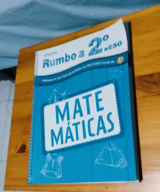 Una colección libros 1,2,3 ESO Mates/Inglés.