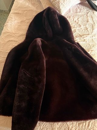 Abrigo Massimo Dutti Piel y Pelo Ovina