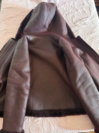 Abrigo Massimo Dutti Piel y Pelo Ovina