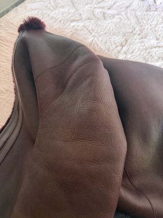 Abrigo Massimo Dutti Piel y Pelo Ovina