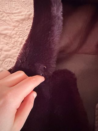 Abrigo Massimo Dutti Piel y Pelo Ovina