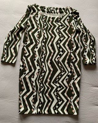 Abito sartoriale fantasia geometrica